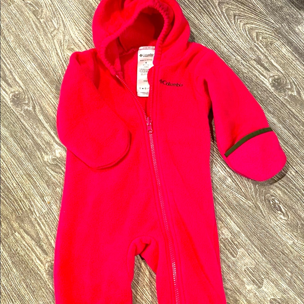 6m Baby Columbia Fleece suit